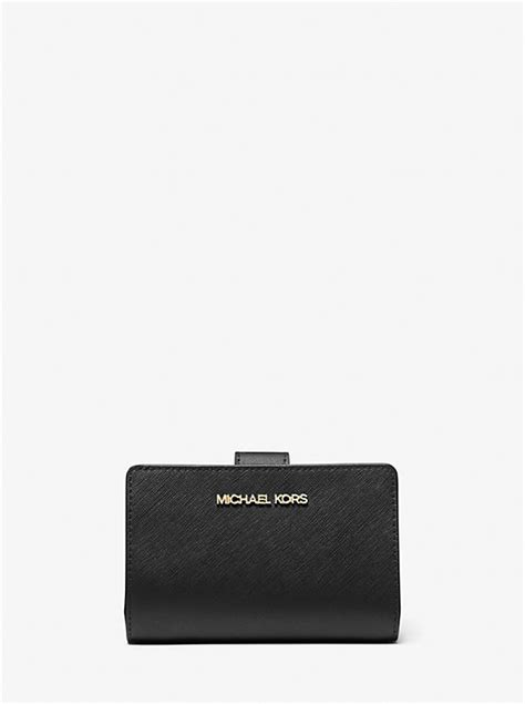 michael kors small wallet keychain|Michael Kors crossgrain leather wallet.